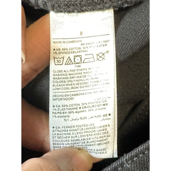 Old Navy Athletic Taper Built-In Flex Black Jeans Size 8 - Picture 4 of 6